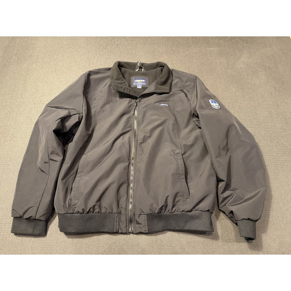 Lands' End Classic Squall Waterproof Insulated Bomber Jacket Men's‎ Size Large